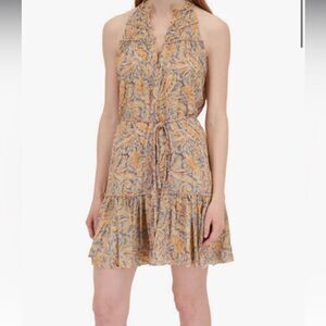 VERONICA BEARD
Dria Blue Yellow Multi Paisley Silk Mini Dress